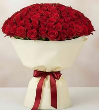 Букет 101 Красная роза Милано в Инарках