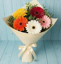 Букет цветов из:  Герберы в Инарках