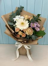 Букет цветов из:  Герберы и Хризантемы в Инарках