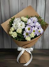 Букет цветов из:  Хризантемы и Розы в Инарках