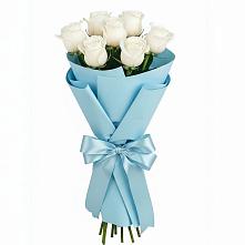 Букет 7 белых роз Проуд в Инарках