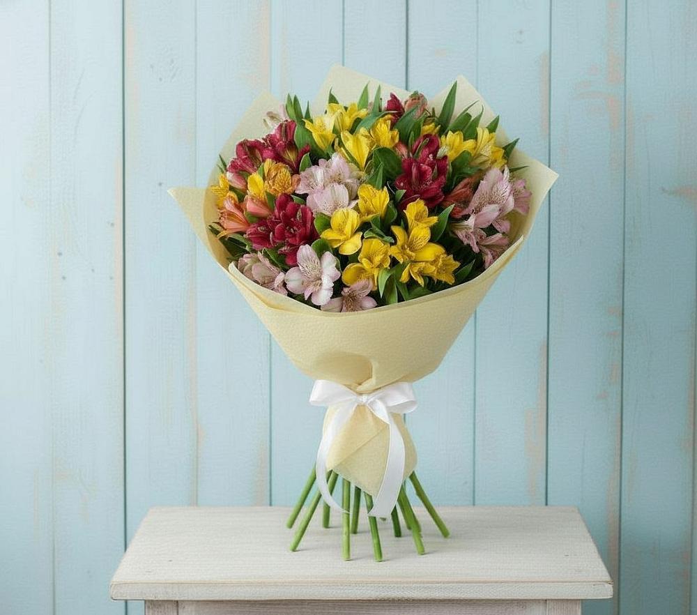 Букет цветов из: Альстромерии в Инарках