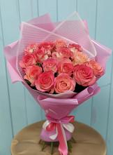 Букет 15 Розовых роз Равель #REPLACE_PRED# Инарках