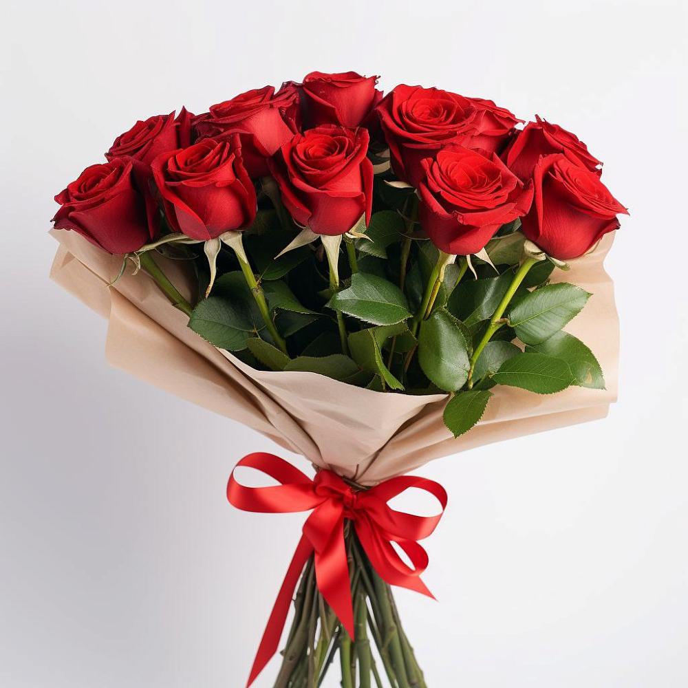 Букет 11 Красных роз Эдлесс Лав в Инарках